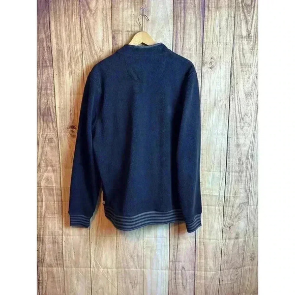 An Original Penguin by Munsingwear Full Zip Black Fleece Jacket Men's Size XL - Picture 4 of 8